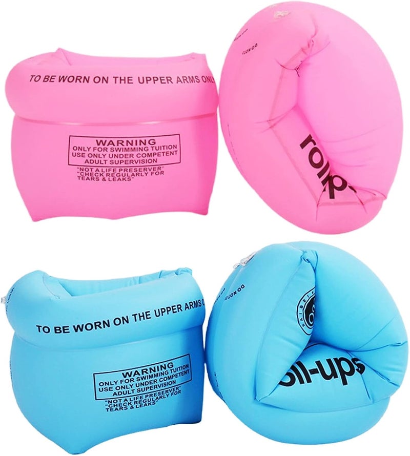 YUNLOVXEE 2-4 Pack Arm Floaties Swimming Rings for Kids Children Adults, Pool Floats Arm Bands, Inflatable Swim Rings, PVC Arm Bands Floater Sleeves for Toddlers Children 3-5-6-12 Years - Image 1